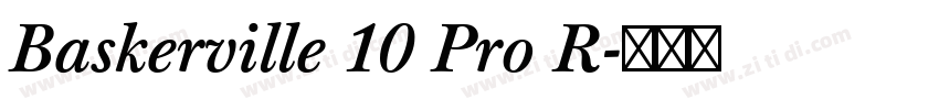 Baskerville 10 Pro R字体转换